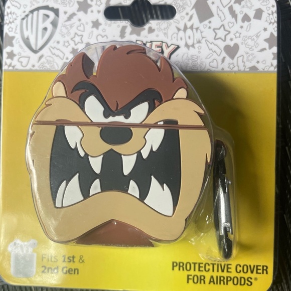 Warner Bros. Taz Brown AirPods Cover,case for AirPods 1&2 genaeration, - Picture 15 of 15